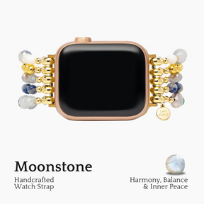 Kasjmier turkoois stretch Apple Watch-bandje