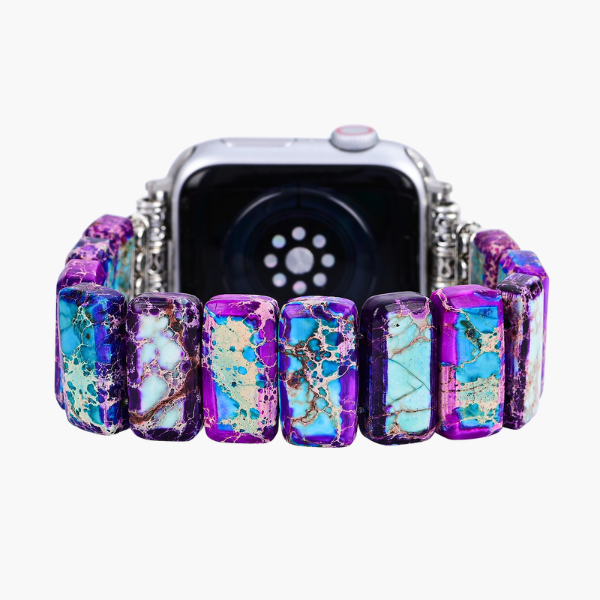 Majestueuze Tibetaanse Jaspis Stretch Apple Watch Band