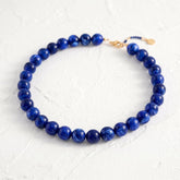 Chunky blauwe kralenketting