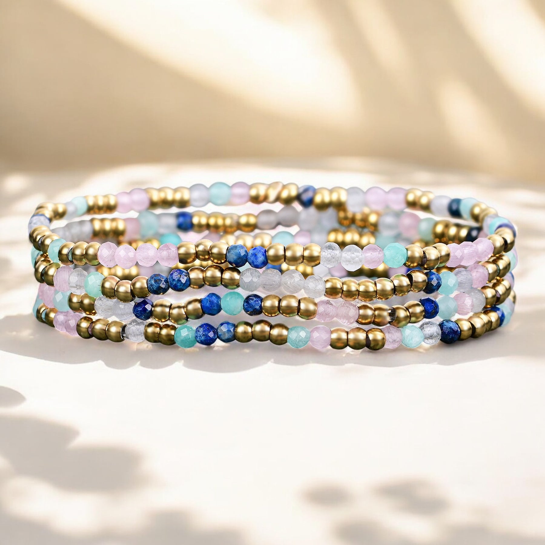 Juweel Lapis Amazoniet Armbanden Set