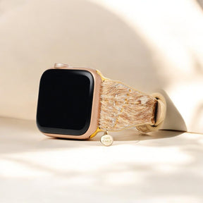 Driftwood Hues Leren Apple Watch Bandje