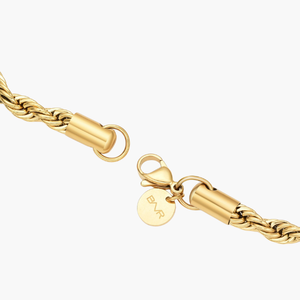 Touwarmband (Goud) 5mm