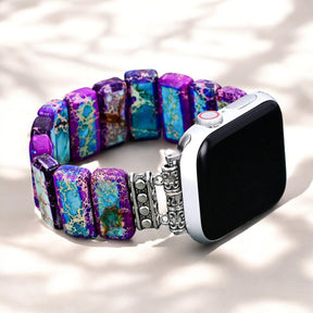 Majestueuze Tibetaanse Jaspis Stretch Apple Watch Band