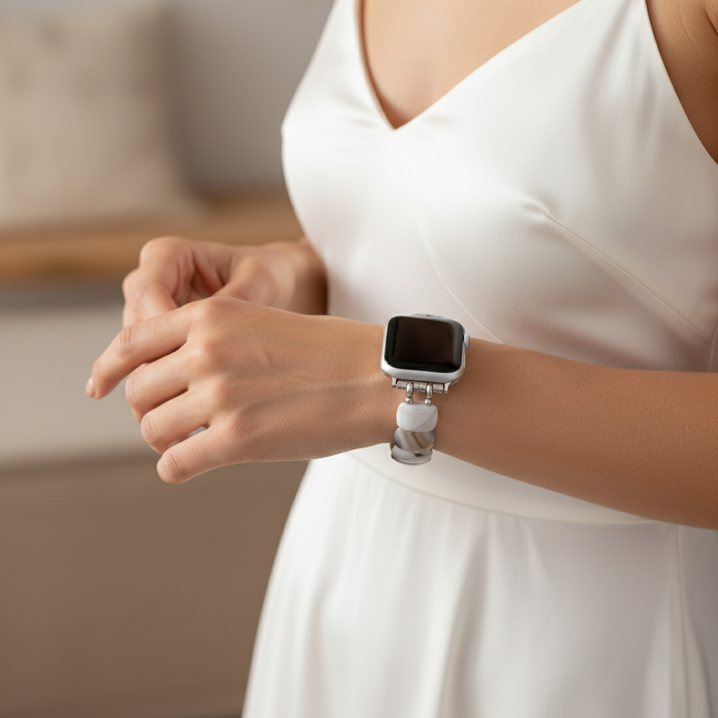 Ivoor Aura Rekbare Apple Watch Bandje