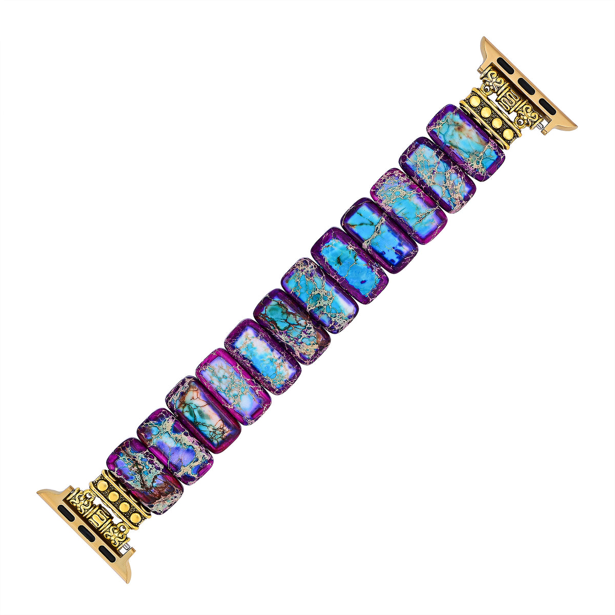 Majestueuze Tibetaanse Jaspis Stretch Apple Watch Band