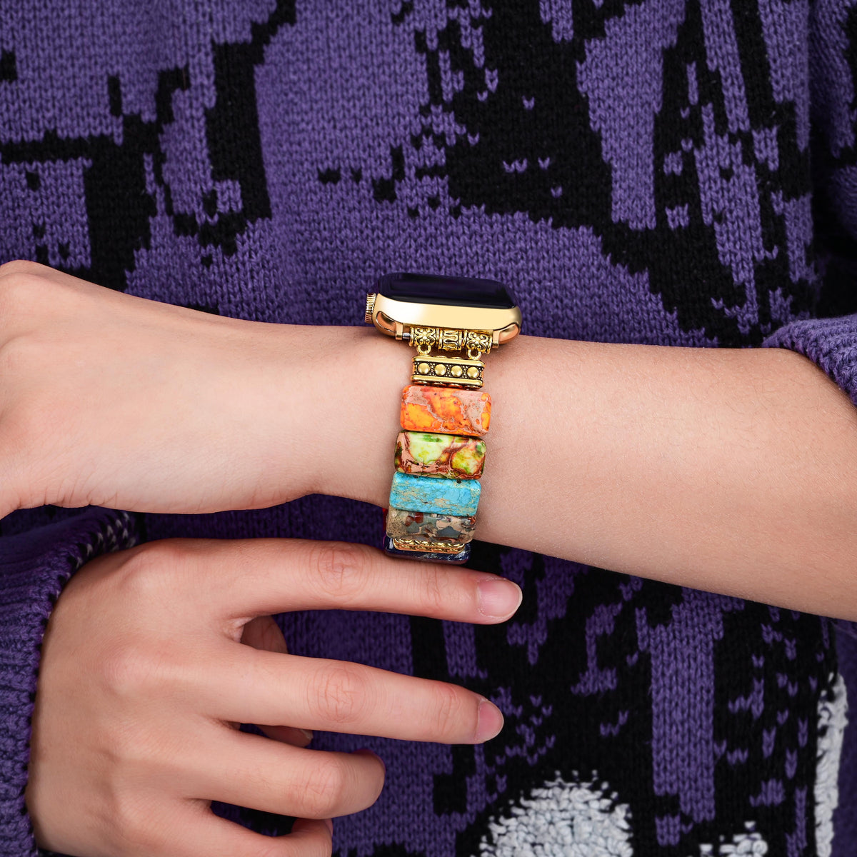 Chique Chakra Stretch Apple Watch-band