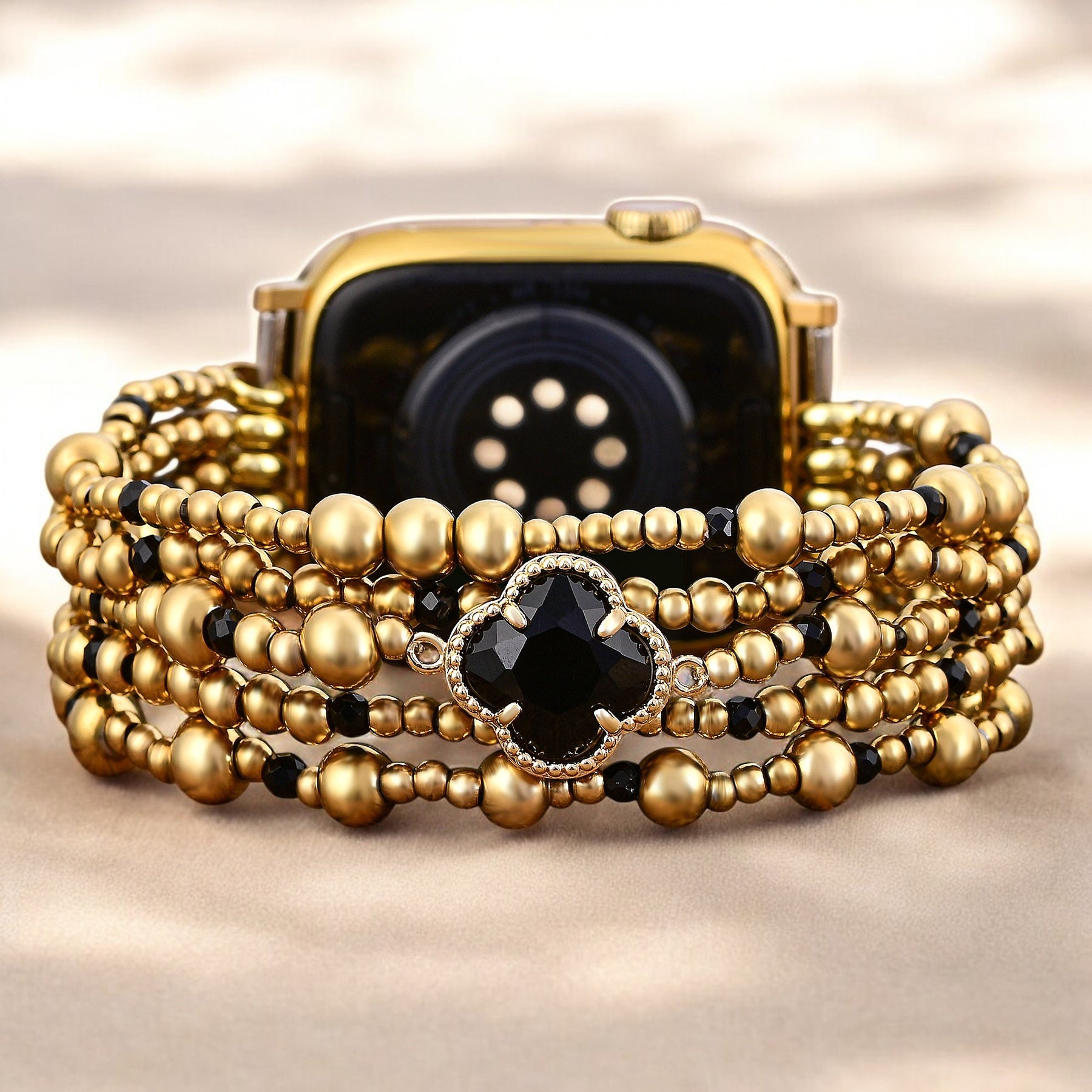Majestueuze Midnight Stretch Apple Watch-band