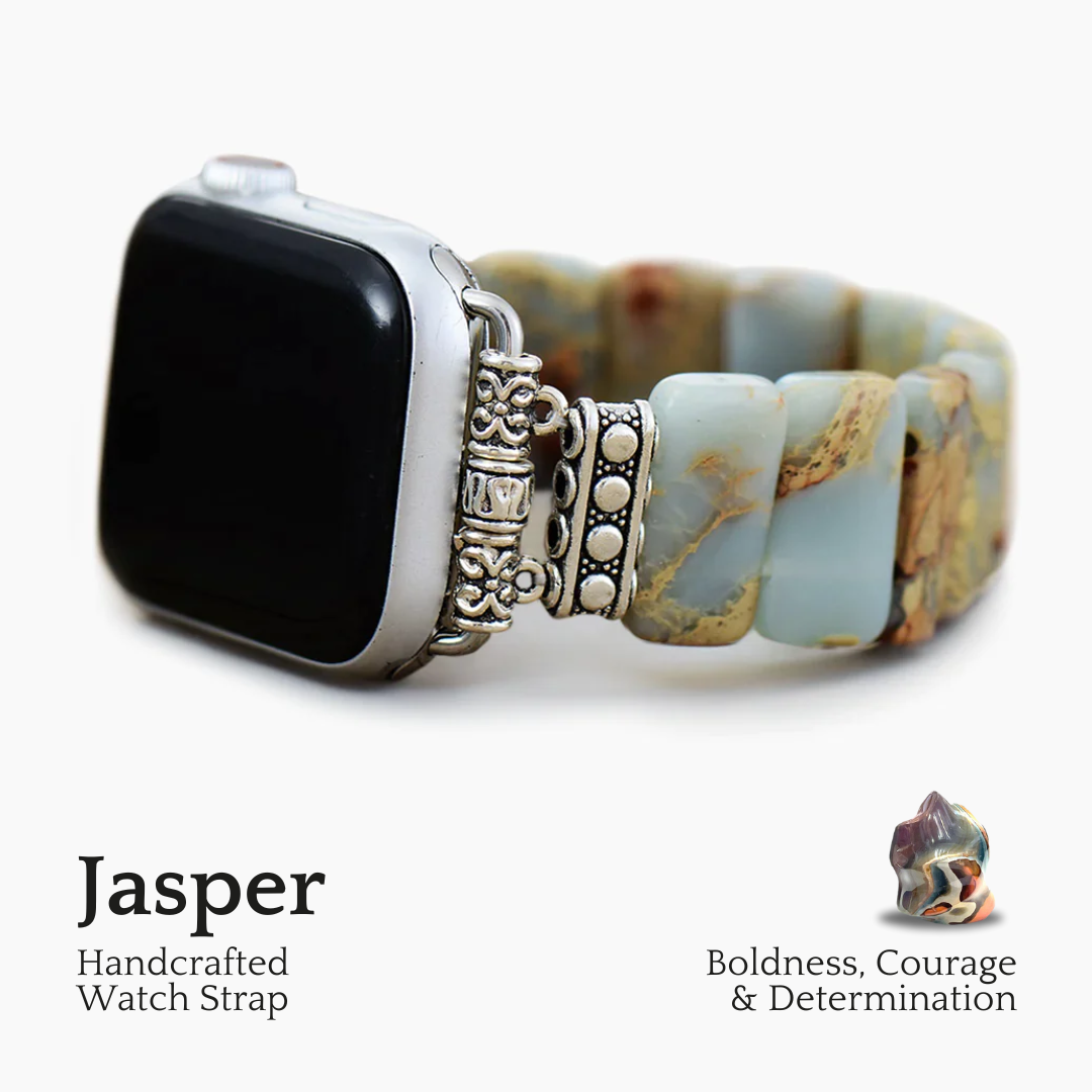 Earth Tibetaanse Jasper Stretch Apple Watch -band