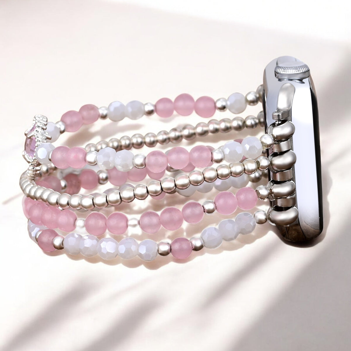 Valentijns Zilveren Love Stretch Horlogeband