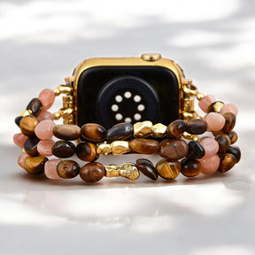 Golden Glowcore Stretch Apple Watch Bandje