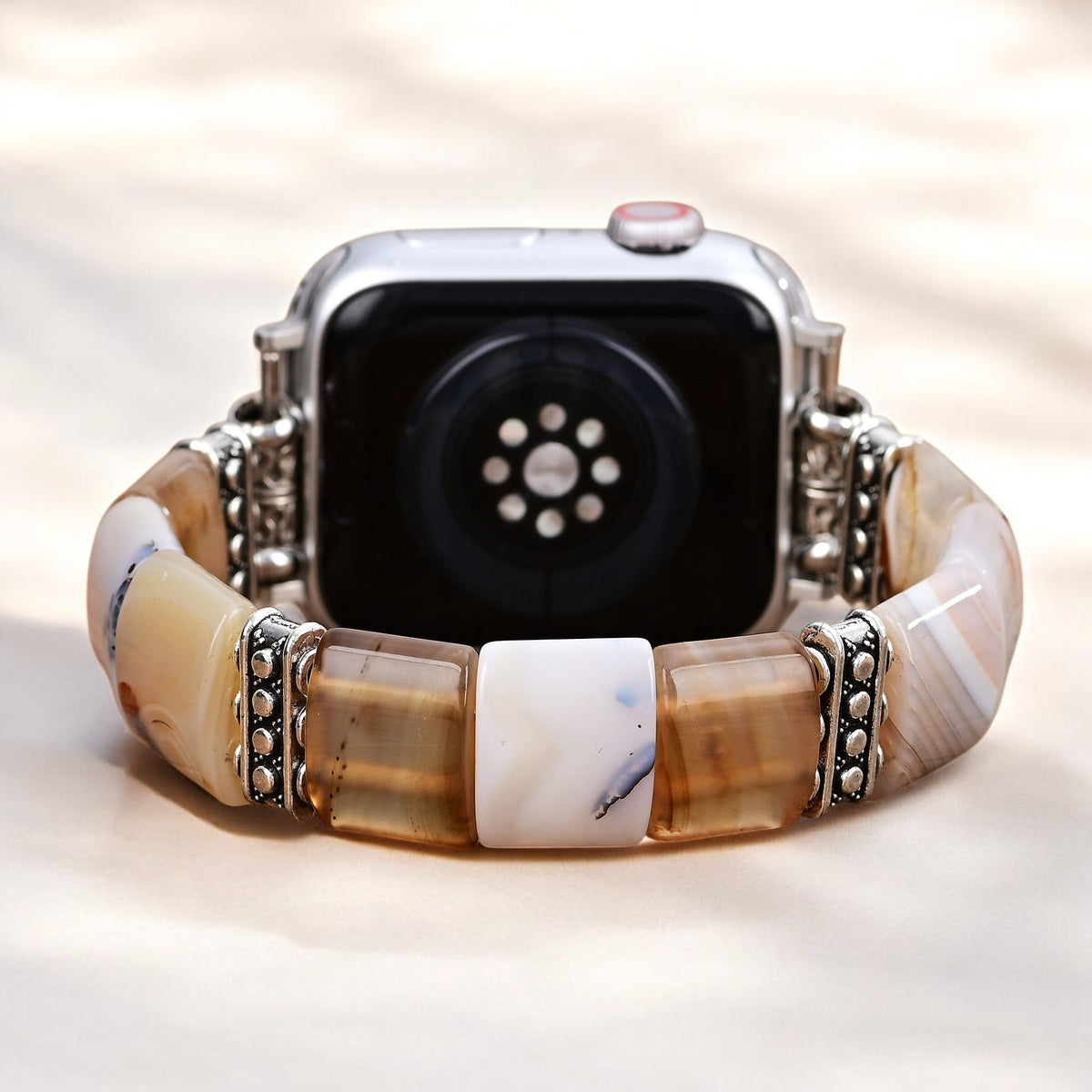 Heilige Zanden Agaat Stretch Apple Watch Band
