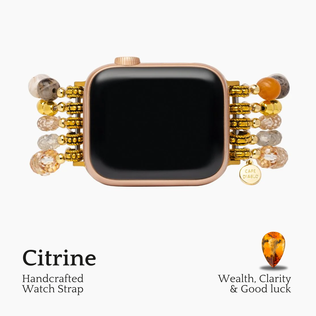 Donker champagne stretch Apple Watch -bandje