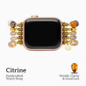 Donker champagne stretch Apple Watch -bandje