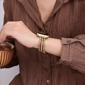 Sterling Gouden Stretch Apple Watch Bandje