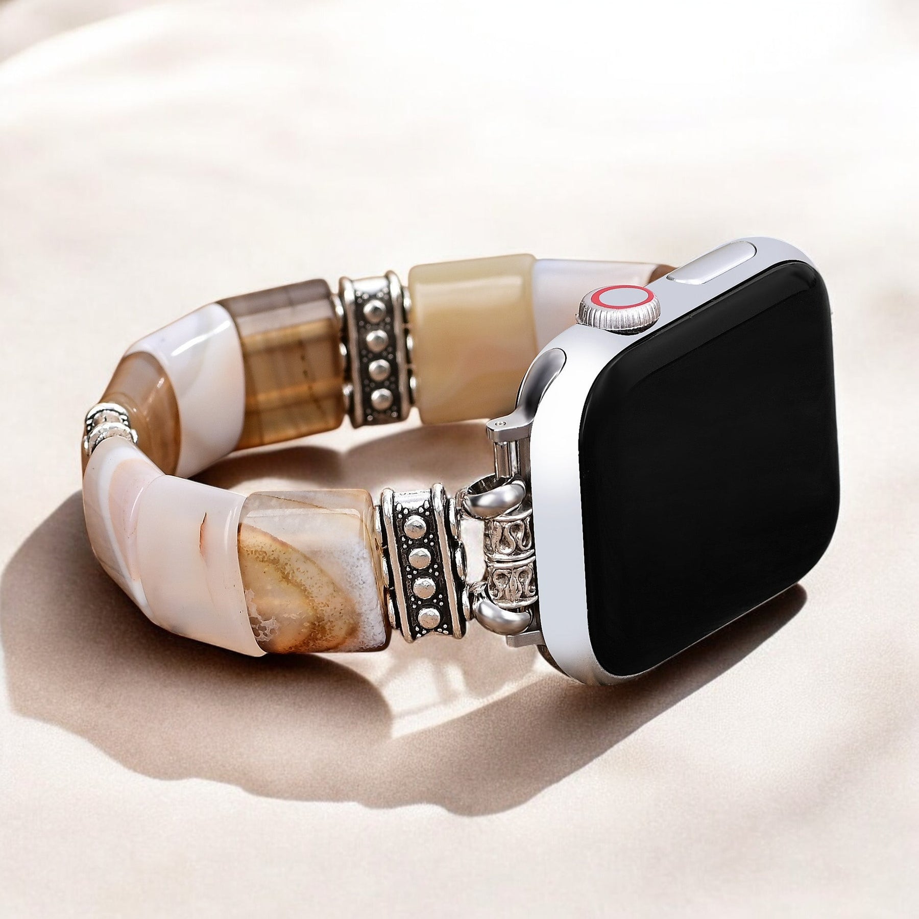 Sacred Sands Agaat Rekbare Apple Watch Band
