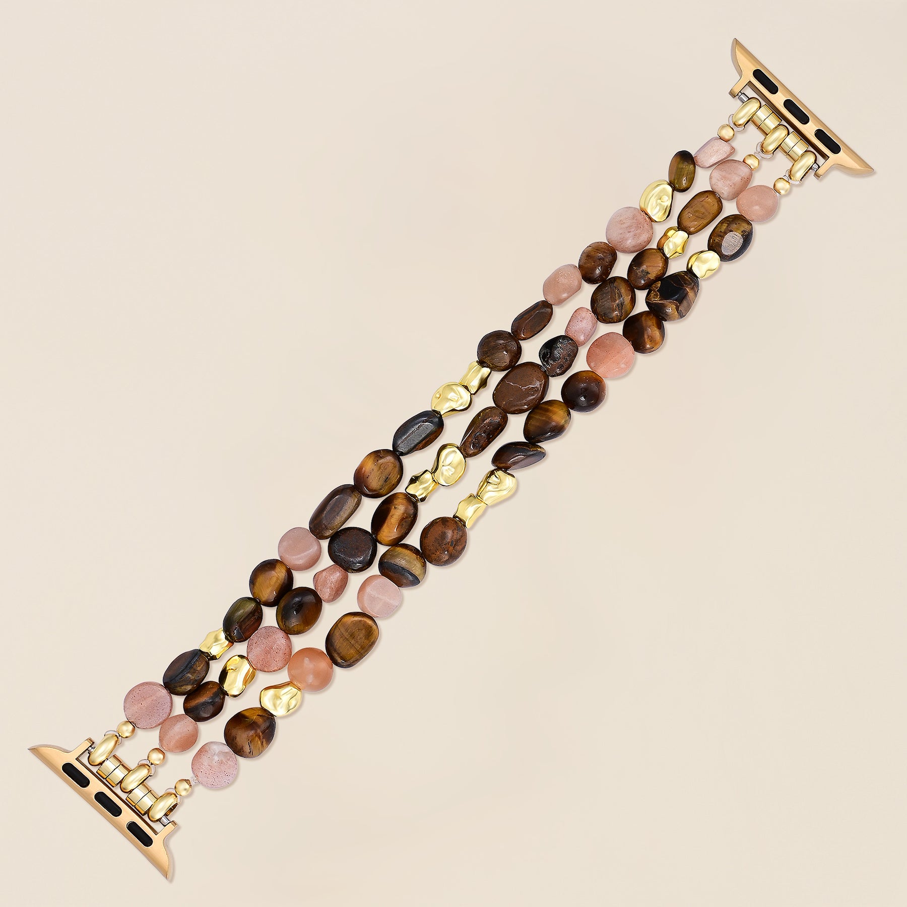 Golden Glowcore Stretch Apple Watch Bandje