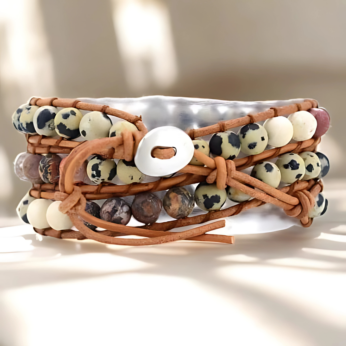 Amazoniet liefde bescherming armband