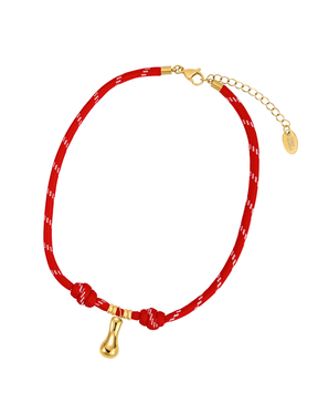 Gouden Bellenletter Touwketting