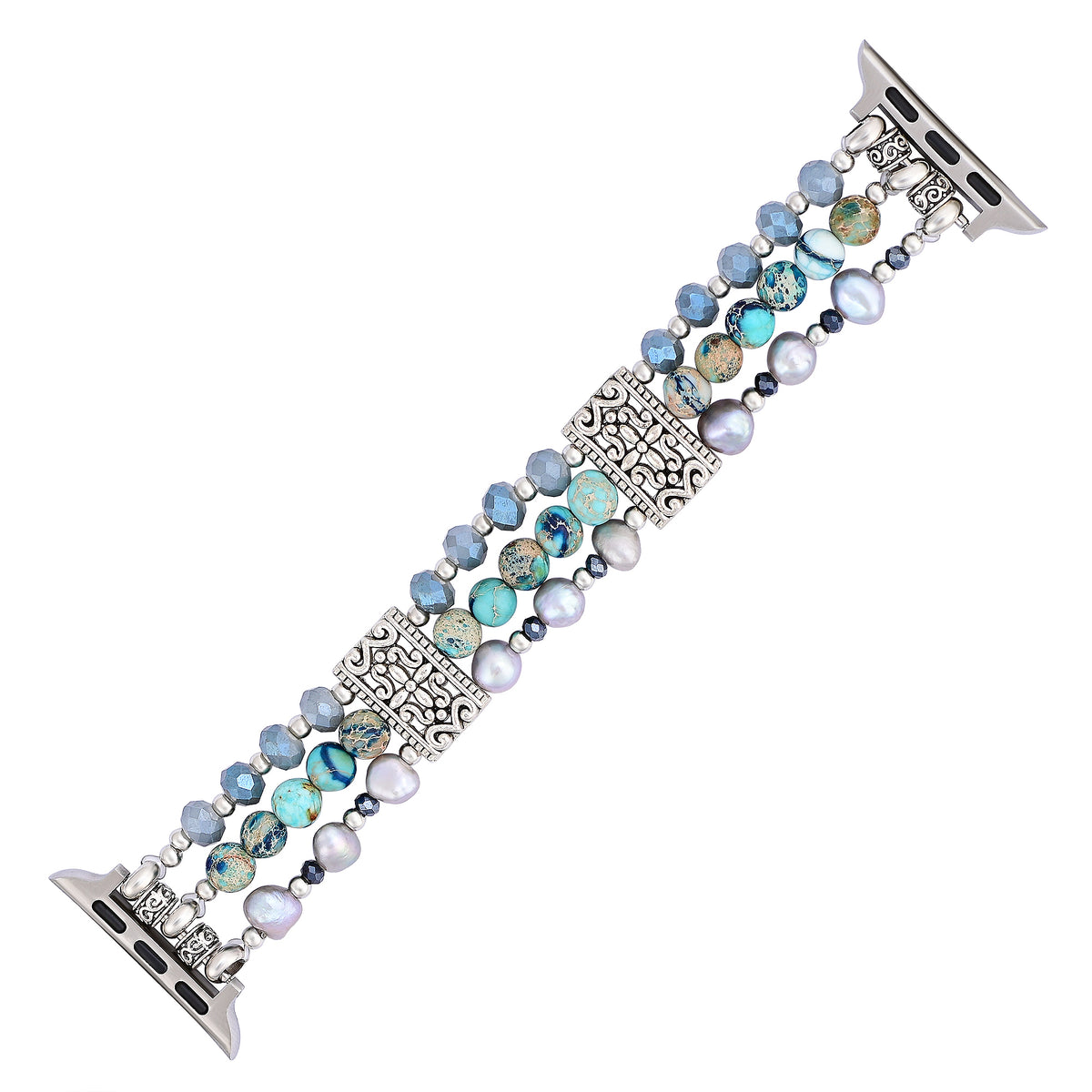 Ambachtelijke Jasper Nomadische Stretch Apple Watch Band