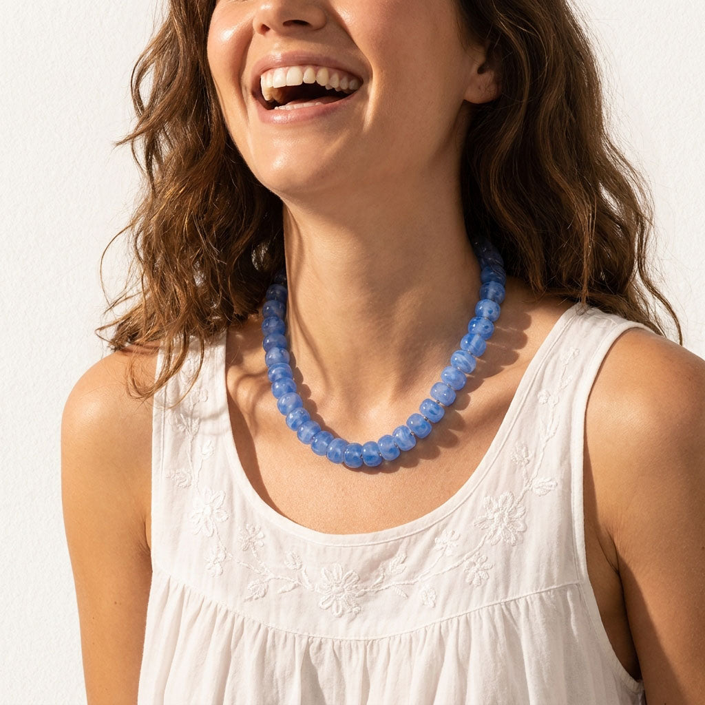 Stevige blauwe Horizon-ketting