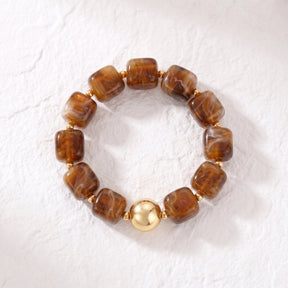 Goudkleurige Terra-chunky armband