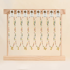 Multicolor bubbelletter ketting