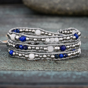 Celestial Lapis Beschermingswrap Armband