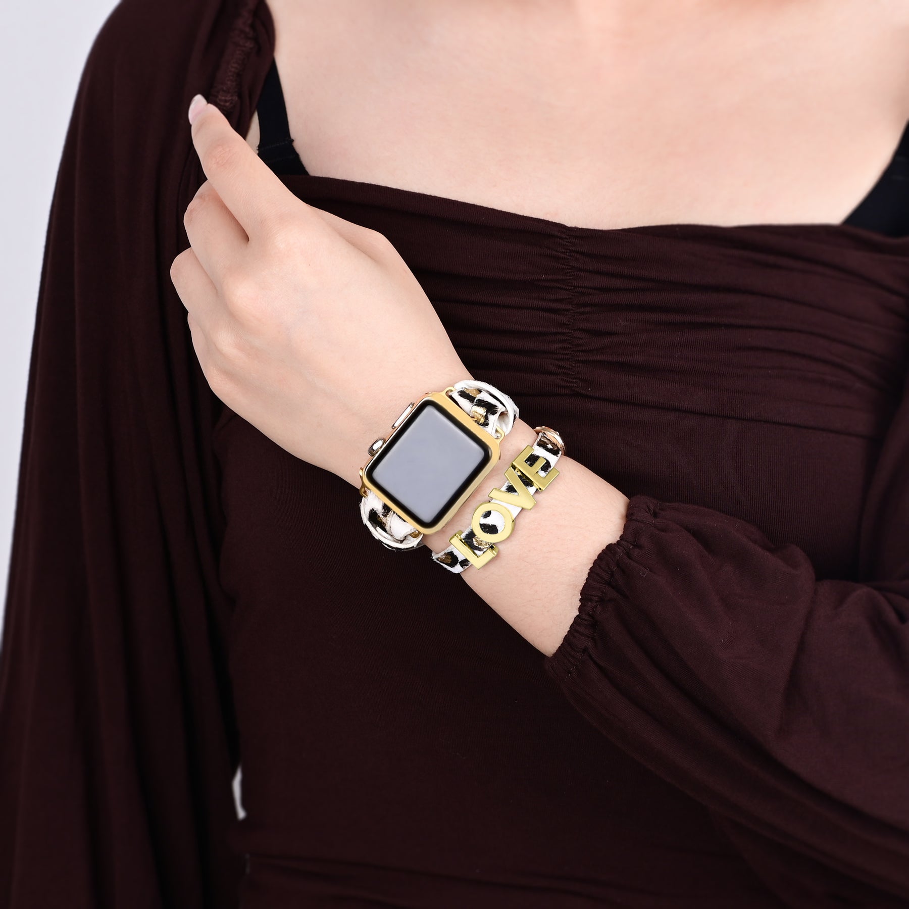 Love Safari lederen Apple Watch -bandje