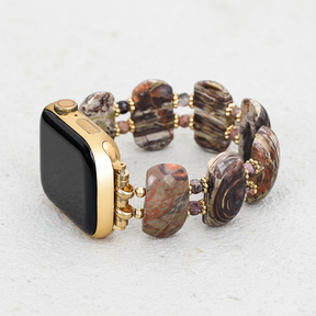 Desert Horizon Jaspis Rekbare Apple Watch Band