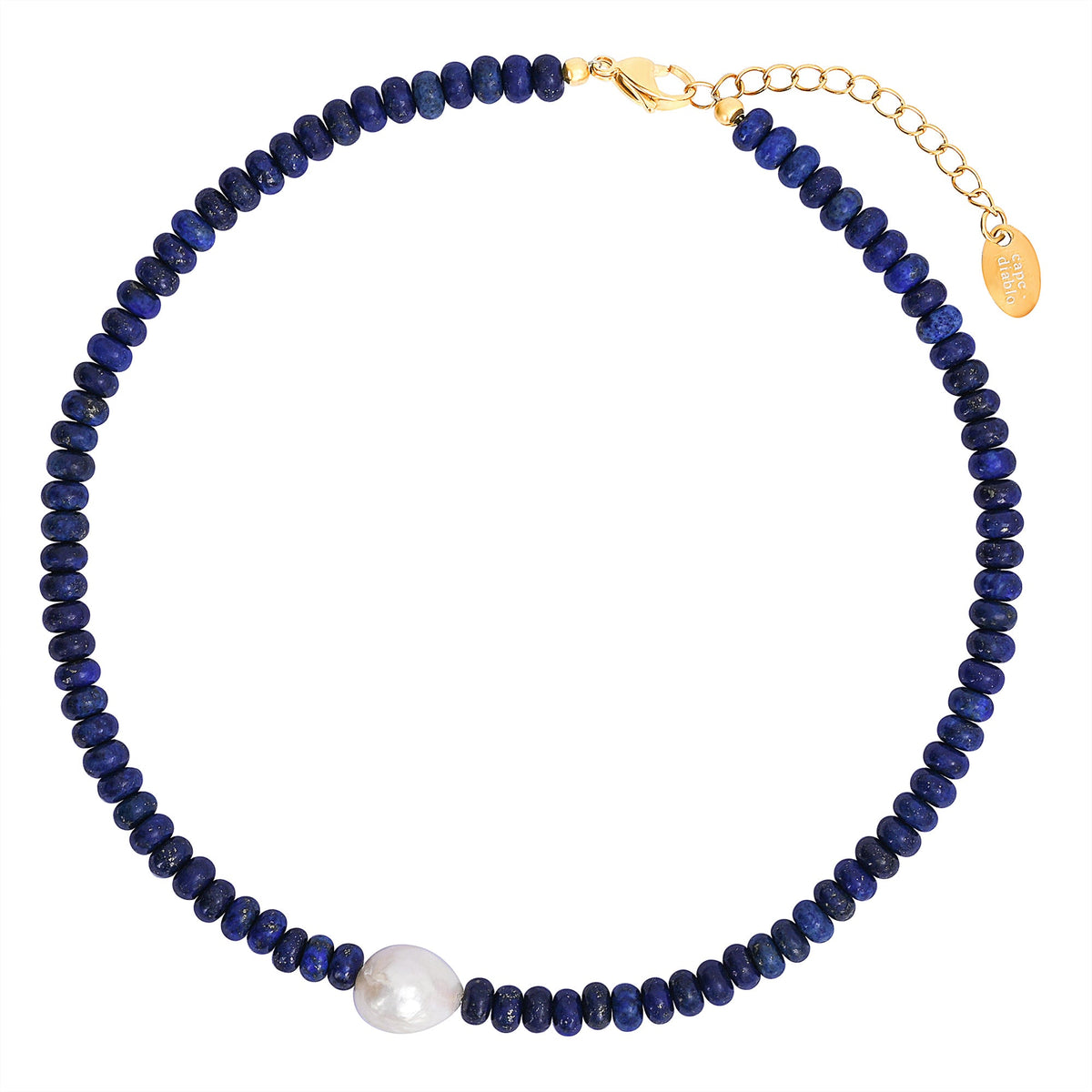 Midnight Lapis Parelketting