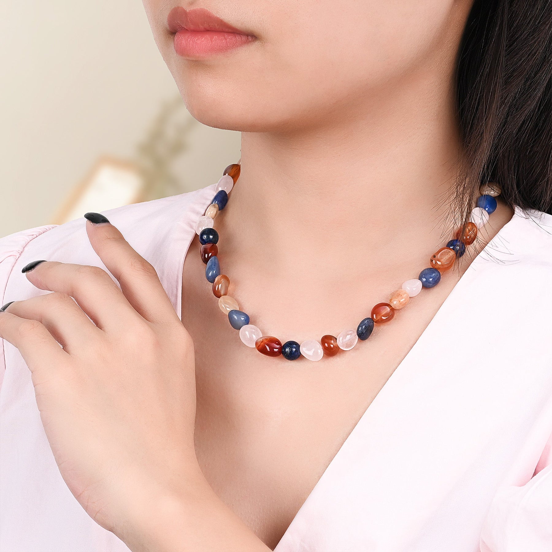 Stralende Harmonie Steen Ketting