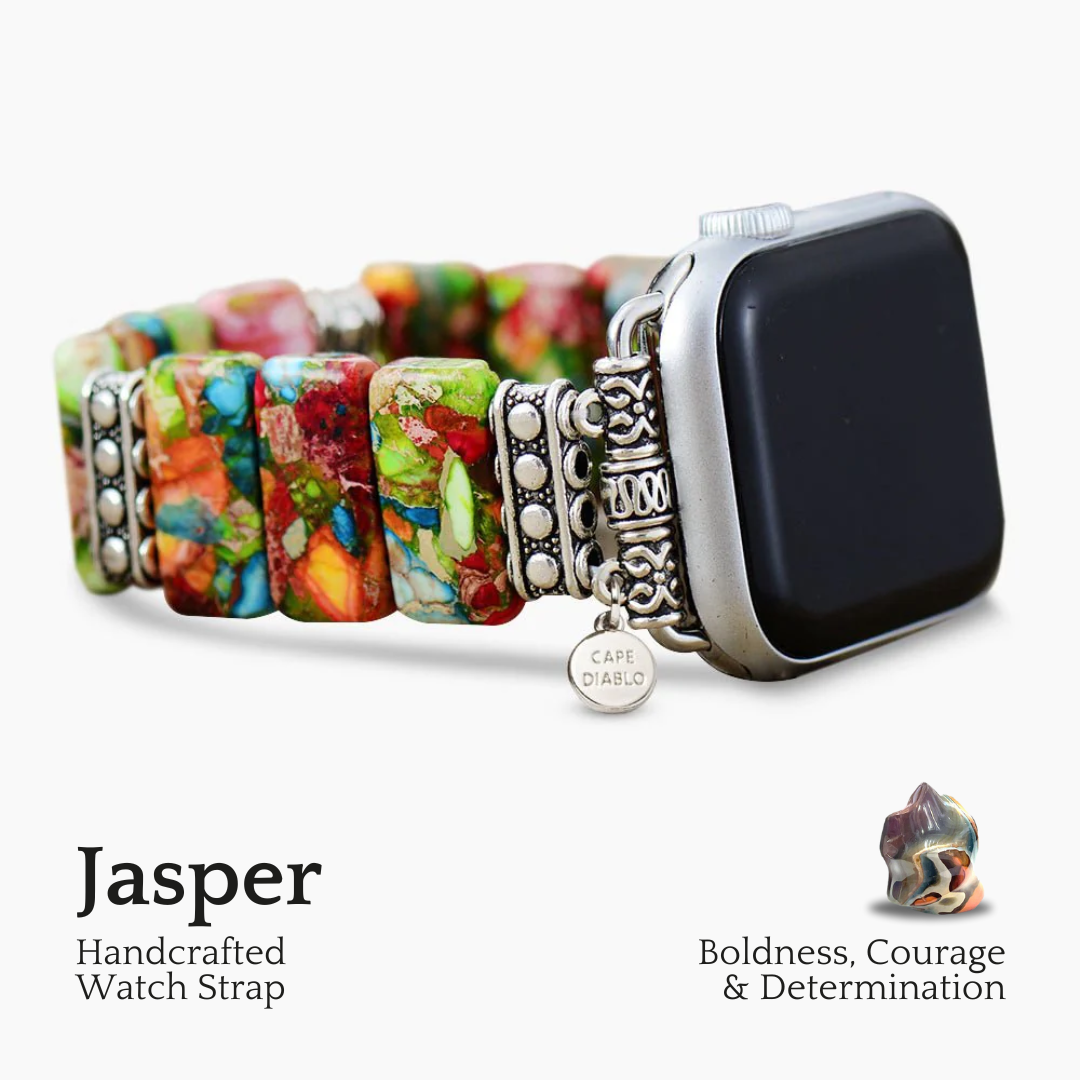Chique Bloemen Stretch Apple Watch Bandje