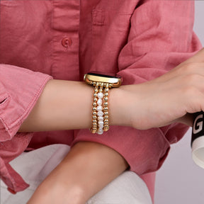 Pearl Radiance Stretch Apple Watch-band