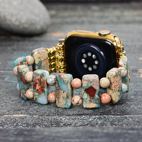 Zen Tibetaanse Stretch Apple Watch Bandje