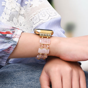 Rozenharmonie Stretch Apple Watch Bandje