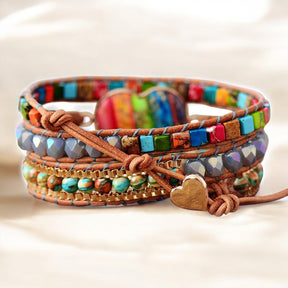 Levendige Chakra Beschermende Wikkelarmband