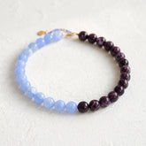 Chunky paarse kralenketting