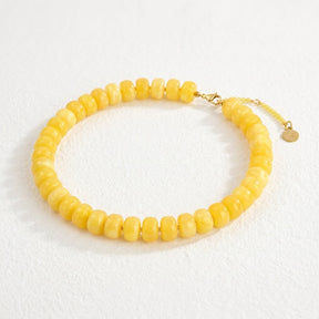 Grove honingkleurige glowketting