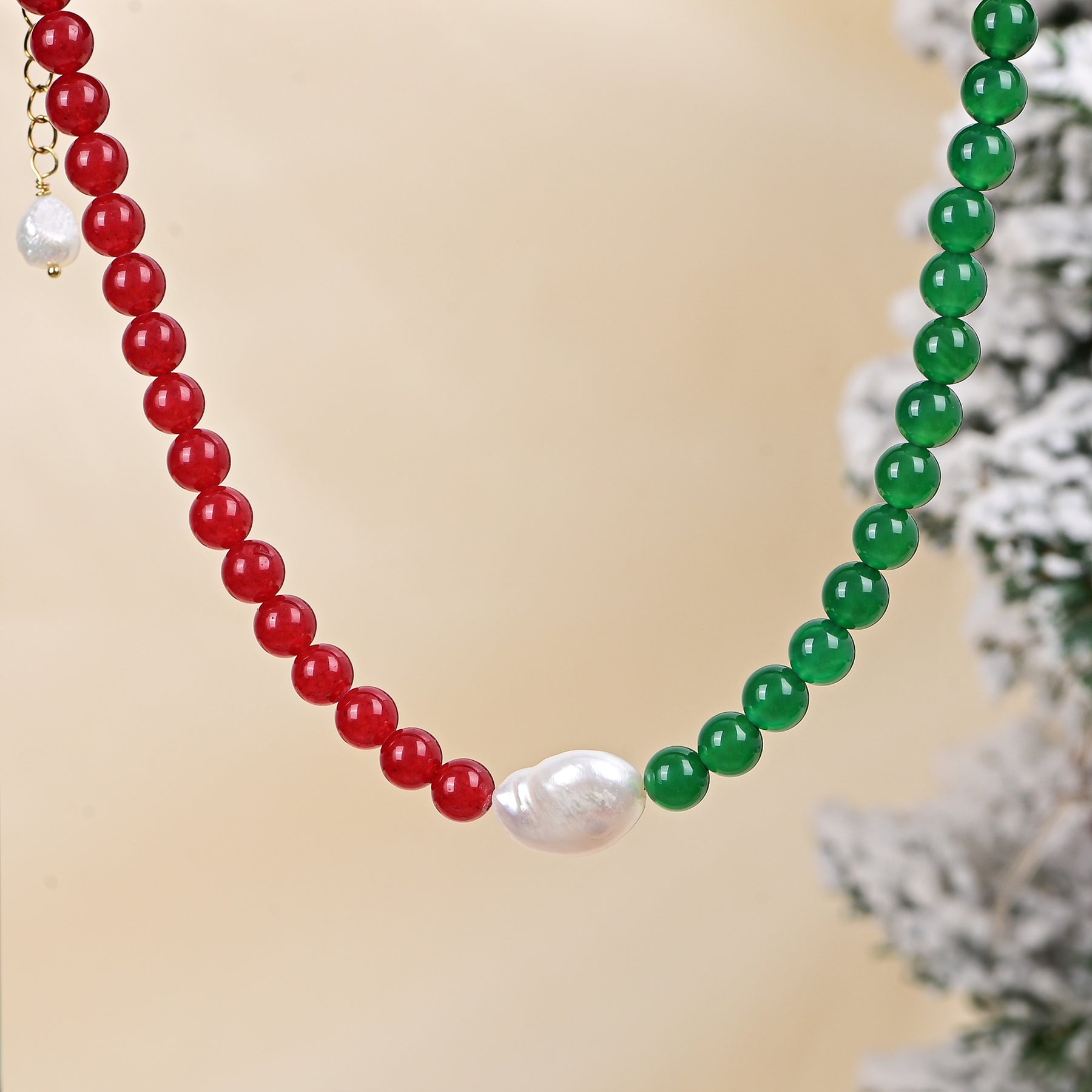Winterbes kerstparelketting