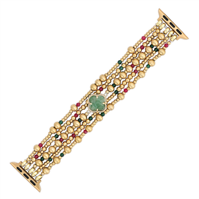 Merry Clover Goud Stretch Apple Watch Bandje