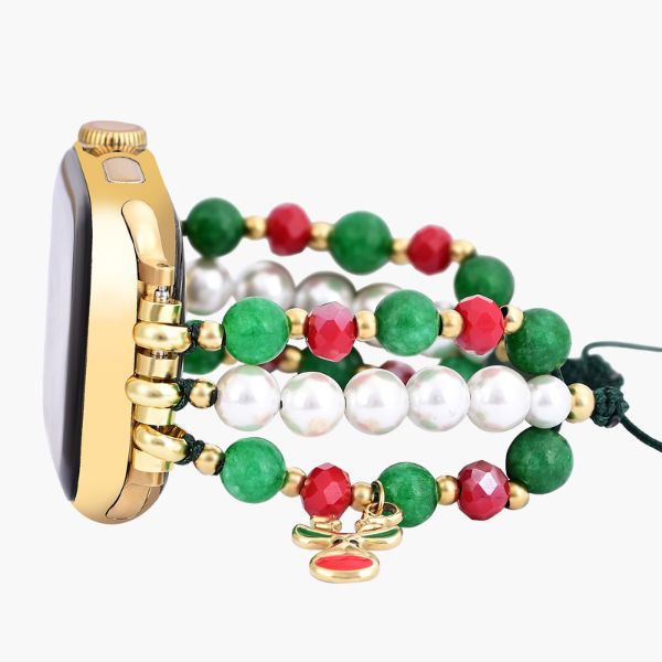 Kerst Rendier Stralende Apple Watch Band