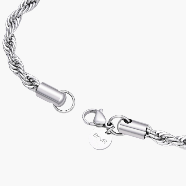Touwarmband (Zilver) 5mm