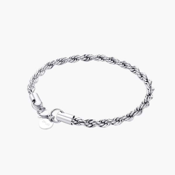 Touwarmband (Zilver) 5mm