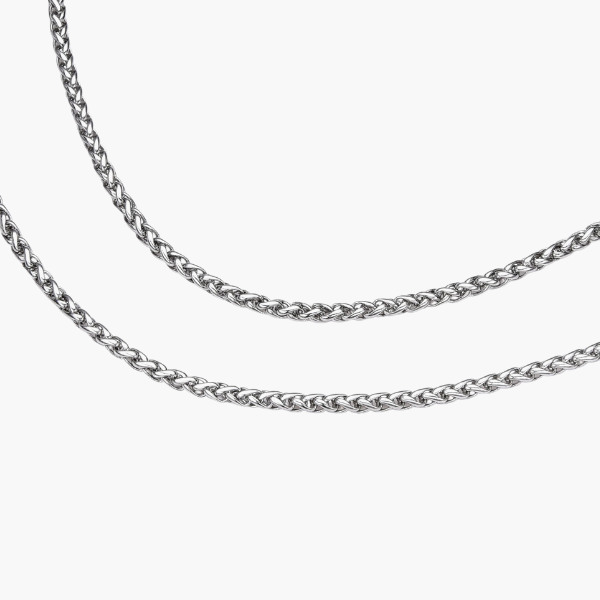 Tarwe Ketting (Zilver) 3mm