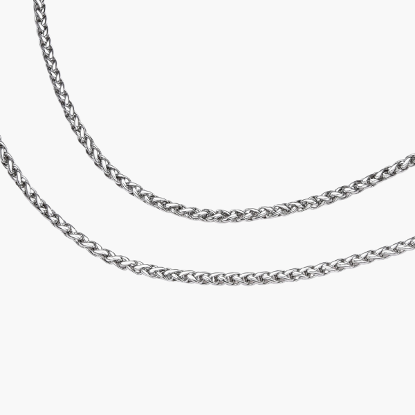 Tarweketting (zilver) 3mm