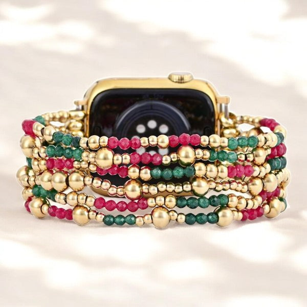 Kerstgloed Stretch Apple Watch Band