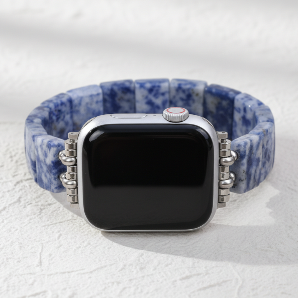 Blauwe Horizon Sodaliet Rekbare Apple Watch Band