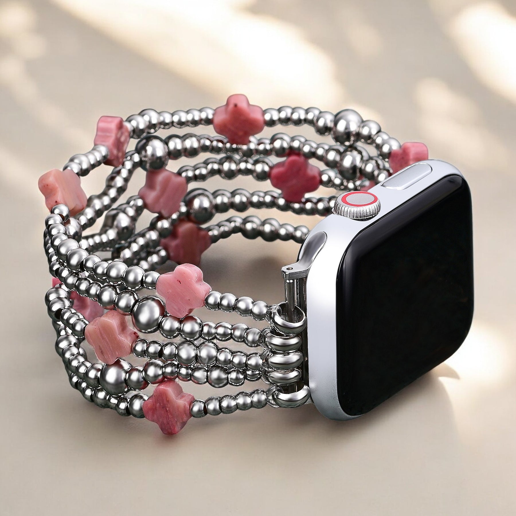 Vurige Grace Cross Stretch Apple Watch-band