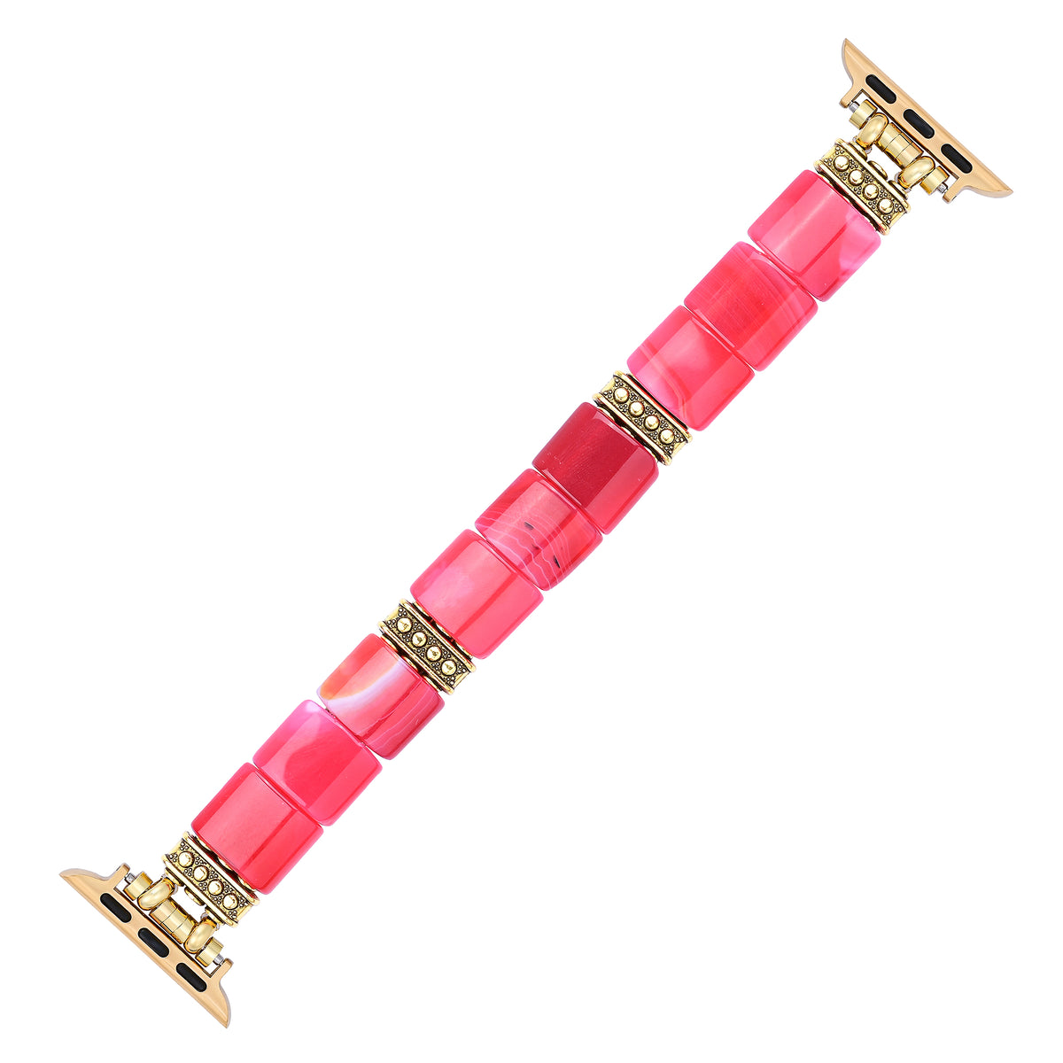 Ruby Essence Agaat Rekbare Apple Watch Band