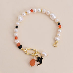 Kerst Gloed Parel Armband